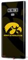 Decal style Skin Wrap compatible with Samsung Galaxy Note 9 Iowa Hawkeyes Herkey Gold on Black