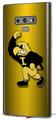 Decal style Skin Wrap compatible with Samsung Galaxy Note 9 Iowa Hawkeyes Herky on Black and Gold