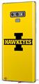 Decal style Skin Wrap compatible with Samsung Galaxy Note 9 Iowa Hawkeyes 02 Black on Gold