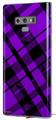 Decal style Skin Wrap compatible with Samsung Galaxy Note 9 Purple Plaid