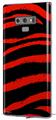 Decal style Skin Wrap compatible with Samsung Galaxy Note 9 Zebra Red