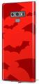 Decal style Skin Wrap compatible with Samsung Galaxy Note 9 Deathrock Bats Red