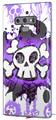 Decal style Skin Wrap compatible with Samsung Galaxy Note 9 Cartoon Skull Purple