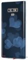 Decal style Skin Wrap compatible with Samsung Galaxy Note 9 Bokeh Hearts Blue