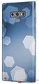 Decal style Skin Wrap compatible with Samsung Galaxy Note 9 Bokeh Hex Blue