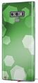 Decal style Skin Wrap compatible with Samsung Galaxy Note 9 Bokeh Hex Green