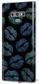 Decal style Skin Wrap compatible with Samsung Galaxy Note 9 Blue Green And Black Lips