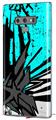 Decal style Skin Wrap compatible with Samsung Galaxy Note 9 Baja 0040 Neon Teal
