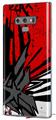 Decal style Skin Wrap compatible with Samsung Galaxy Note 9 Baja 0040 Red