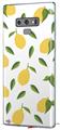 Decal style Skin Wrap compatible with Samsung Galaxy Note 9 Lemon Leaves White