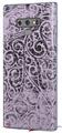 Decal style Skin Wrap compatible with Samsung Galaxy Note 9 Folder Doodles Lavender