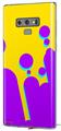 Decal style Skin Wrap compatible with Samsung Galaxy Note 9 Drip Purple Yellow Teal