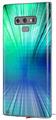 Decal style Skin Wrap compatible with Samsung Galaxy Note 9 Bent Light Seafoam Greenish