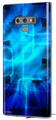 Decal style Skin Wrap compatible with Samsung Galaxy Note 9 Cubic Shards Blue
