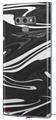 Decal style Skin Wrap compatible with Samsung Galaxy Note 9 Black Marble