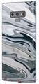 Decal style Skin Wrap compatible with Samsung Galaxy Note 9 Blue Black Marble