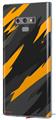 Decal style Skin Wrap compatible with Samsung Galaxy Note 9 Jagged Camo Orange