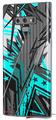 Decal style Skin Wrap compatible with Samsung Galaxy Note 9 Baja 0032 Neon Teal