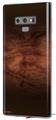 Decal style Skin Wrap compatible with Samsung Galaxy Note 9 Exotic Wood Waterfall Bubinga Burst Dark Mocha