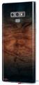 Decal style Skin Wrap compatible with Samsung Galaxy Note 9 Exotic Wood Waterfall Bubinga Burst Deep Blue
