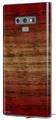 Decal style Skin Wrap compatible with Samsung Galaxy Note 9 Exotic Wood Pommele Sapele Burst Fire Red