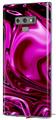 Decal style Skin Wrap compatible with Samsung Galaxy Note 9 Liquid Metal Chrome Hot Pink Fuchsia