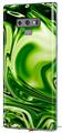 Decal style Skin Wrap compatible with Samsung Galaxy Note 9 Liquid Metal Chrome Neon Green