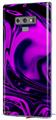 Decal style Skin Wrap compatible with Samsung Galaxy Note 9 Liquid Metal Chrome Purple