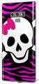 Decal style Skin Wrap compatible with Samsung Galaxy Note 9 Pink Zebra Skull