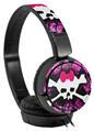 Decal style Skin Wrap for Sony MDR ZX110 Headphones Pink Diamond Skull (HEADPHONES NOT INCLUDED)