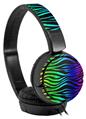 Decal style Skin Wrap for Sony MDR ZX110 Headphones Rainbow Zebra (HEADPHONES NOT INCLUDED)