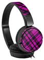 Decal style Skin Wrap for Sony MDR ZX110 Headphones Pink Plaid (HEADPHONES NOT INCLUDED)
