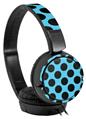 Decal style Skin Wrap for Sony MDR ZX110 Headphones Kearas Polka Dots Black And Blue (HEADPHONES NOT INCLUDED)