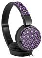 Decal style Skin Wrap for Sony MDR ZX110 Headphones Splatter Girly Skull Purple (HEADPHONES NOT INCLUDED)