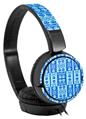 Decal style Skin Wrap for Sony MDR ZX110 Headphones Skull And Crossbones Pattern Blue (HEADPHONES NOT INCLUDED)