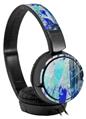 Decal style Skin Wrap for Sony MDR ZX110 Headphones Graffiti Blue (HEADPHONES NOT INCLUDED)