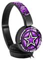 Decal style Skin Wrap for Sony MDR ZX110 Headphones Graffiti Star Purple (HEADPHONES NOT INCLUDED)