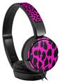 Decal style Skin Wrap for Sony MDR ZX110 Headphones Leopard pink (HEADPHONES NOT INCLUDED)