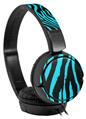 Decal style Skin Wrap for Sony MDR ZX110 Headphones Zebra Blue (HEADPHONES NOT INCLUDED)