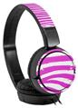 Decal style Skin Wrap for Sony MDR ZX110 Headphones Grunge RJ Zebra Pink (HEADPHONES NOT INCLUDED)