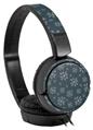 Decal style Skin Wrap for Sony MDR ZX110 Headphones Winter Snow Dark Blue (HEADPHONES NOT INCLUDED)
