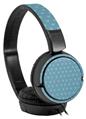 Decal style Skin Wrap for Sony MDR ZX110 Headphones Hearts Blue On White (HEADPHONES NOT INCLUDED)
