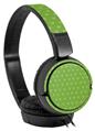 Decal style Skin Wrap for Sony MDR ZX110 Headphones Hearts Green On White (HEADPHONES NOT INCLUDED)