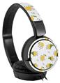 Decal style Skin Wrap for Sony MDR ZX110 Headphones Lemon Black and White (HEADPHONES NOT INCLUDED)