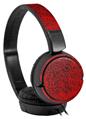 Decal style Skin Wrap for Sony MDR ZX110 Headphones Folder Doodles Red (HEADPHONES NOT INCLUDED)