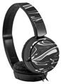 Decal style Skin Wrap for Sony MDR ZX110 Headphones Black Marble (HEADPHONES NOT INCLUDED)