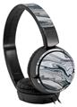 Decal style Skin Wrap for Sony MDR ZX110 Headphones Blue Black Marble (HEADPHONES NOT INCLUDED)
