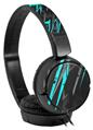 Decal style Skin Wrap for Sony MDR ZX110 Headphones Baja 0014 Neon Teal (HEADPHONES NOT INCLUDED)
