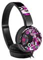 Decal style Skin Wrap for Sony MDR ZX110 Headphones Pink Star Splatter (HEADPHONES NOT INCLUDED)