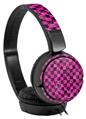 Decal style Skin Wrap for Sony MDR ZX110 Headphones Pink Checkerboard Sketches (HEADPHONES NOT INCLUDED)